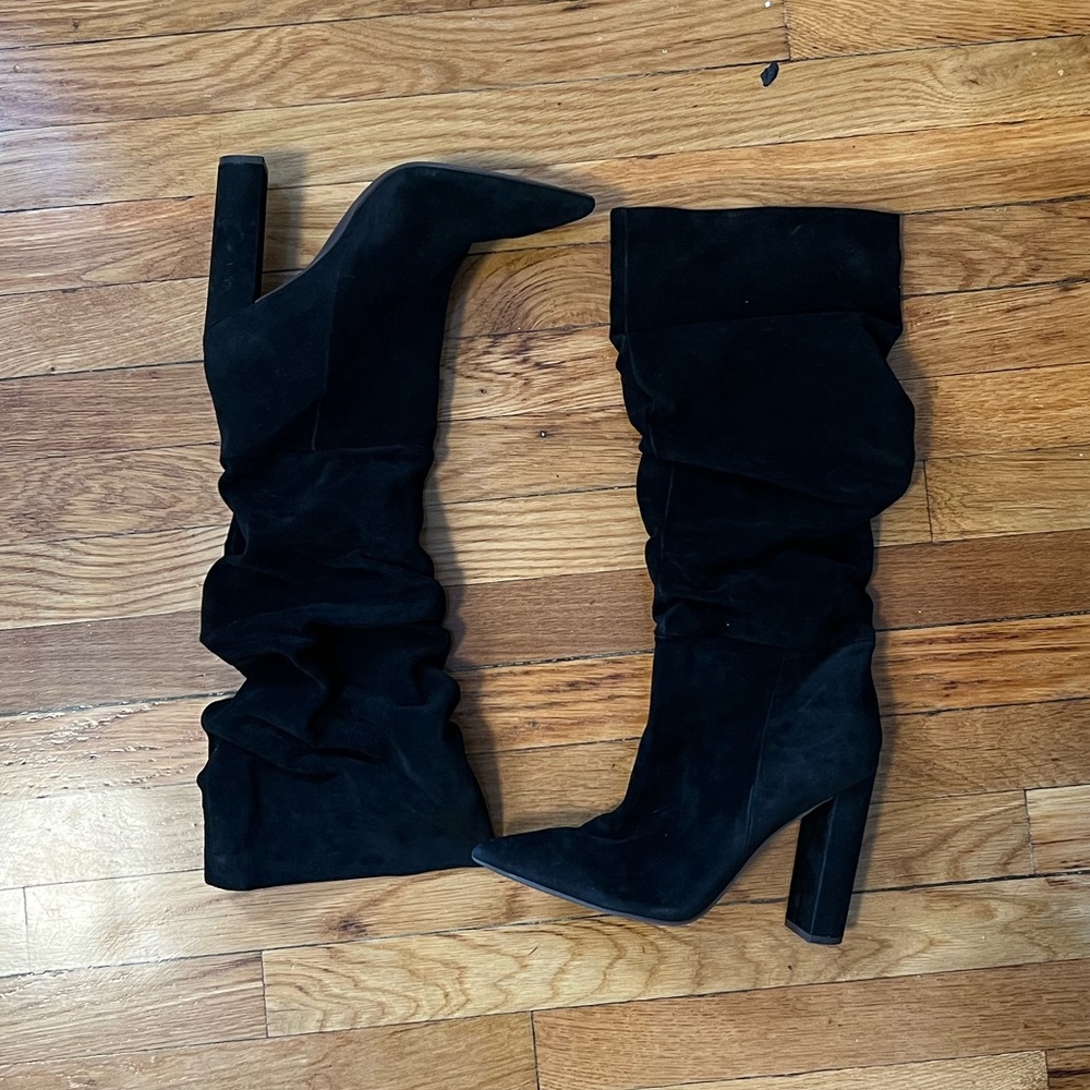 Steve Madden Swagger Heeled Almost Knee High Boots / Size 11